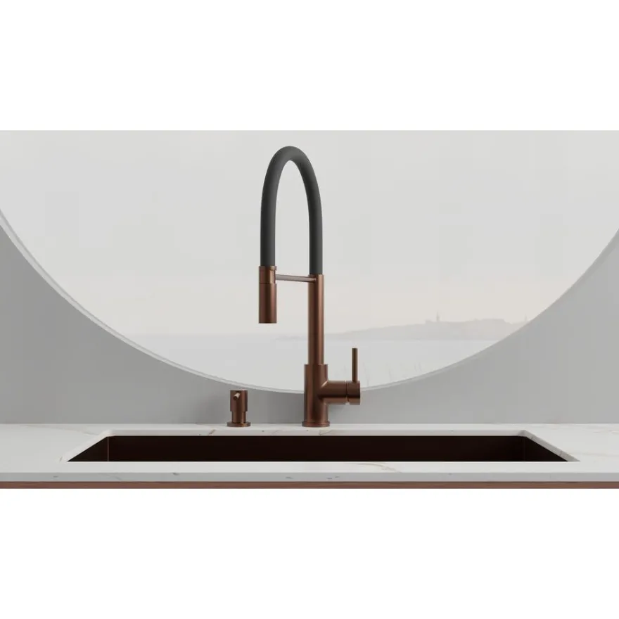 Keittiöhana Scandtap Steel Pro Amber