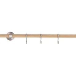 Keittiötelineen jatkotanko Beslag Design Aveny, 600 mm, tammi/ruostumaton teräs