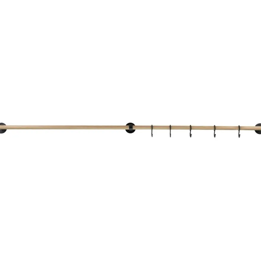 Keittiötelineen jatkotanko Beslag Design Aveny, 600 mm, tammi/mattamusta