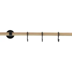 Keittiötelineen jatkotanko Beslag Design Aveny, 600 mm, tammi/mattamusta