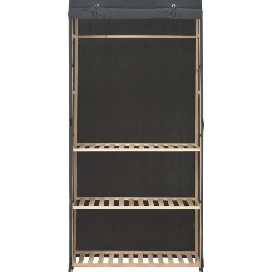 3-kerroksinen vaatekaappi, 79cm, kangas