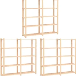 5-kerroksiset varastohyllyt 3kpl 170x38x170cm 500kg