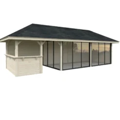 Kesähuone Palmako Bianca Set 219, sis.liukuovet 24,9 m²