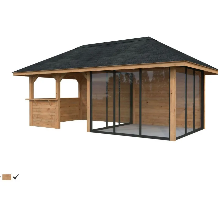 Kesähuone Palmako Bianca Set 208, sis.liukuovet 16,6 m²