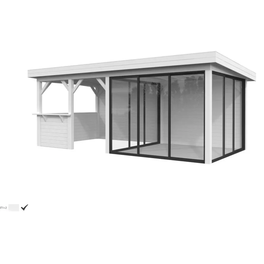 Kesähuone Palmako Lenna Set 408, sis.liukuovet 16,6 m²