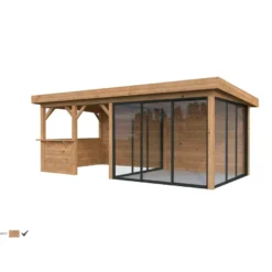 Kesähuone Palmako Lenna Set 408, sis.liukuovet 16,6 m²