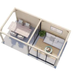 Kesähuone Palmako Lenna Set 406, sis.liukuovet 16,6 m²