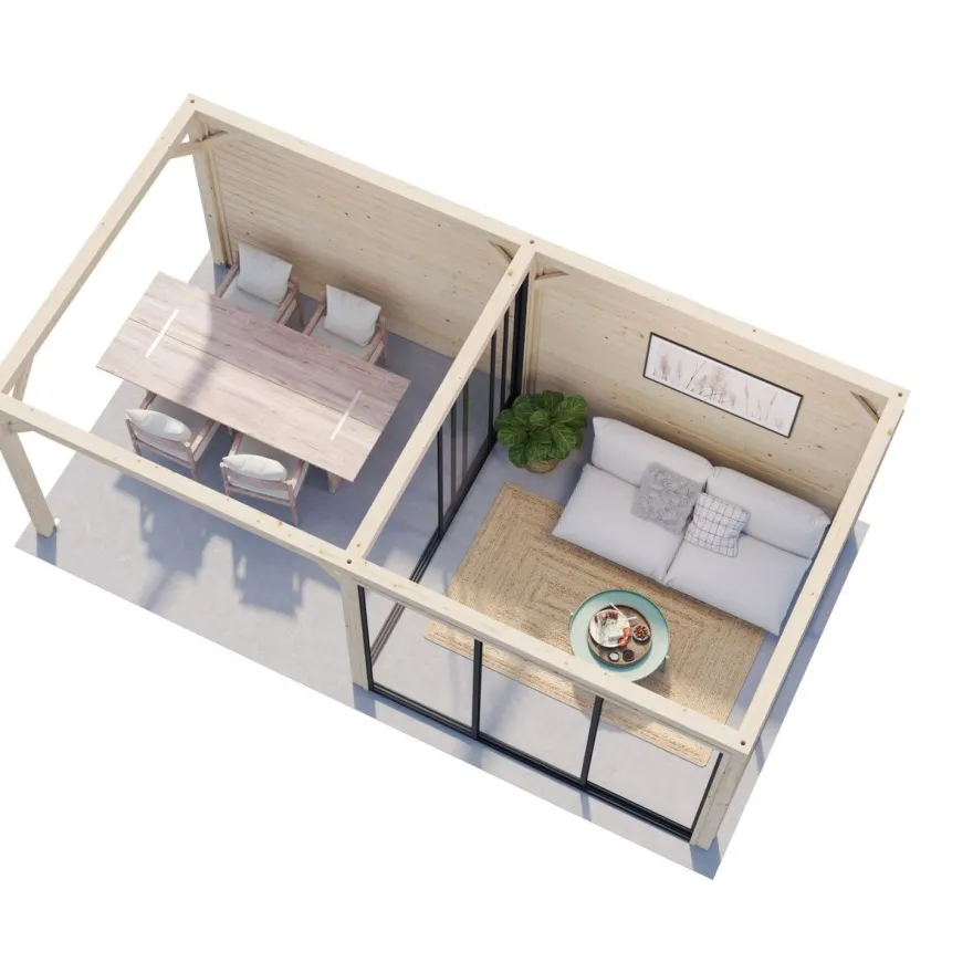 Kesähuone Palmako Lenna Set 406, sis.liukuovet 16,6 m²