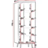 Kirjahylly Nomla R1D PINELLI PN-03, 70x190cm, musta/ruskea