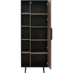 Kirjahylly Nomla R1D PINELLI PN-03, 70x190cm, musta/ruskea