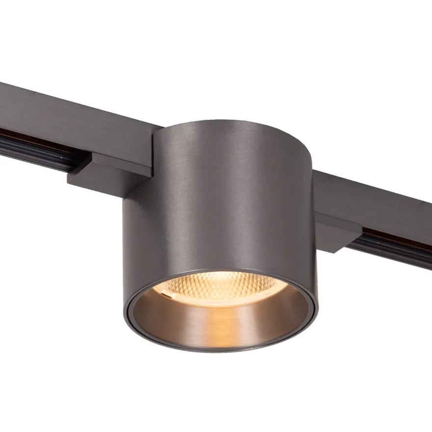 Kiskovalaisin Lucide Linial Lux, Ø7cm, IP20, 8W, harmaa