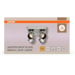 Kohdevalaisin Osram Decor Spot Jupiter Silver Plate 3000K hopea
