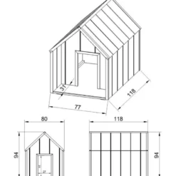 Koirankoppi Timbela LP SmartSide, eri kokoja