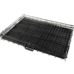 Koiran kuljetushäkki Trekker, kevytmetalli, musta, eri kokoja