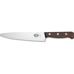 Kokkiveitsi Victorinox Fibrox, 19cm, sahalaita, puukahva