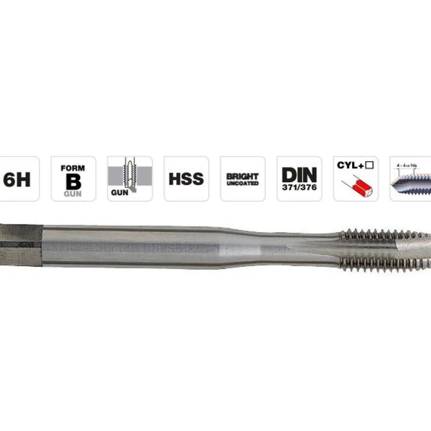 Konekierretappi Tivoly T Line, M4x0.7, HSS DIN