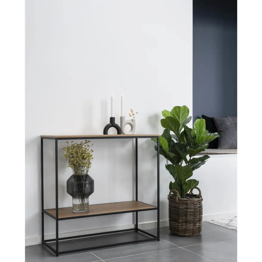 Konsolipöytä House Nordic Vita, 2 hyllyllä, 80x36x80cm