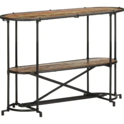 Konsolipöytä, massiivipuuta, 110x42x76 cm, eri materiaalivaihtoehtoja (42382)
