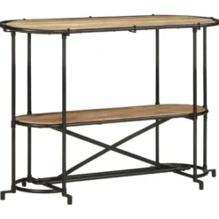 Konsolipöytä, massiivipuuta, 110x42x76 cm, eri materiaalivaihtoehtoja (42382)