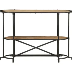 Konsolipöytä, massiivipuuta, 110x42x76 cm, eri materiaalivaihtoehtoja (42382)
