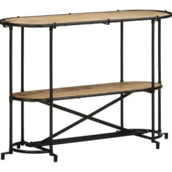 Konsolipöytä, massiivipuuta, 110x42x76 cm, eri materiaalivaihtoehtoja (42382)