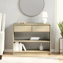Konsolipöytä SAUDA tammenvärinen 89,5x36,5x73 cm täysi mänty (77599)