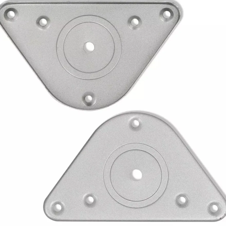 4 korkeussäädettävää pöydänjalkaa harjattu nikkeli 1100 mm