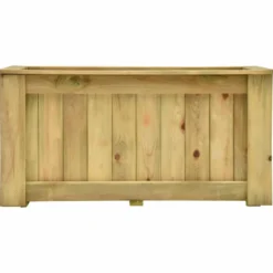 Korotettu kukkalaatikko 100x50x50 cm kyllästetty mänty