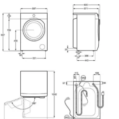 Kuivaava pesukone Electrolux EWI722L94L 700 SteamCare, 9kg