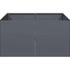 Kukkalaatikko antrasiitti 80x80x40 cm kylmävalssattu teräs (60740)