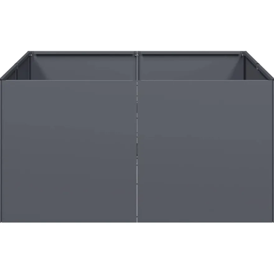 Kukkalaatikko antrasiitti 80x80x40 cm kylmävalssattu teräs (60740)