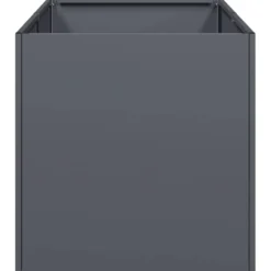 Kukkalaatikko antrasiitti 40x80x40 cm kylmävalssattu teräs (60733)