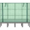 Kukkalaatikko kasvihuonepeitteellä rottinkityyli 160x40x140 cm (15863)