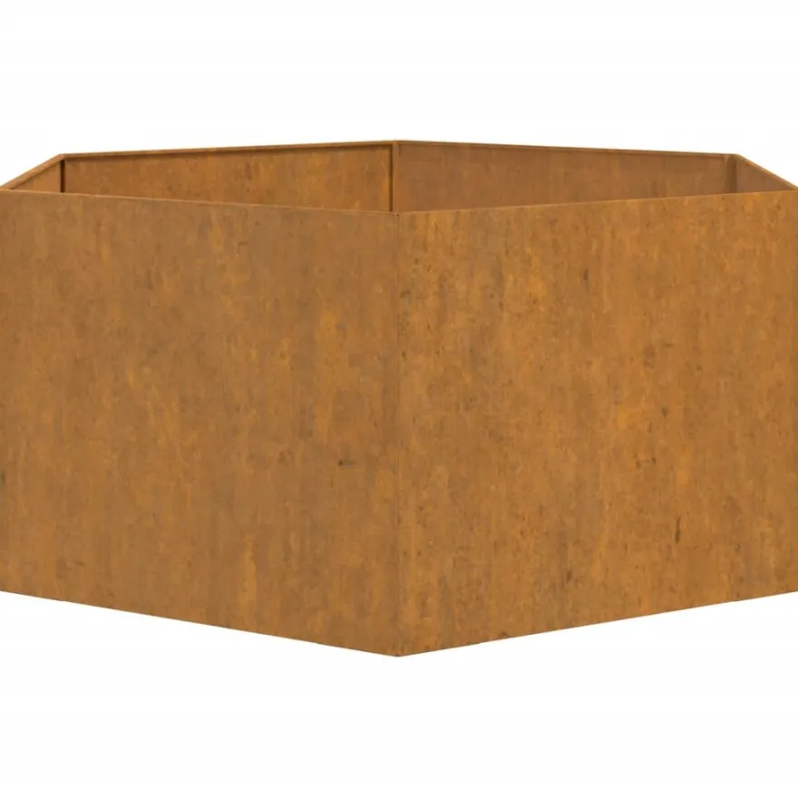 Kukkalaatikko Ruoste4, corten-teräs, eri kokoja