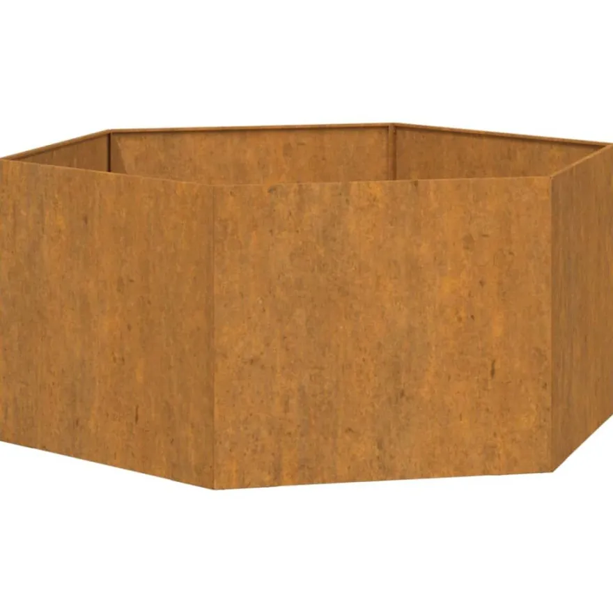 Kukkalaatikko Ruoste4, corten-teräs, eri kokoja
