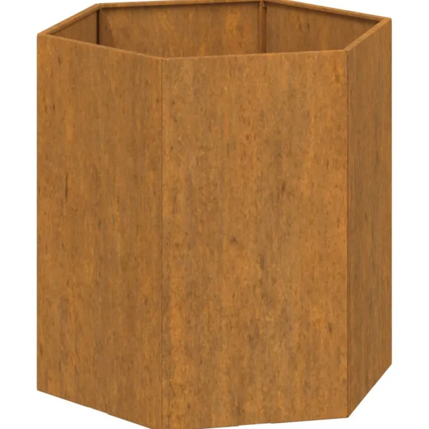 Kukkalaatikko Ruoste4, corten-teräs, eri kokoja