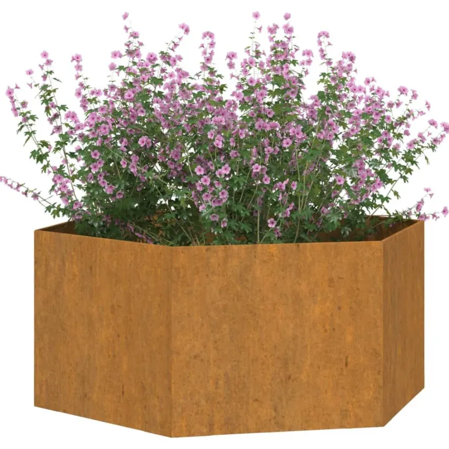 Kukkalaatikko Ruoste4, corten-teräs, eri kokoja