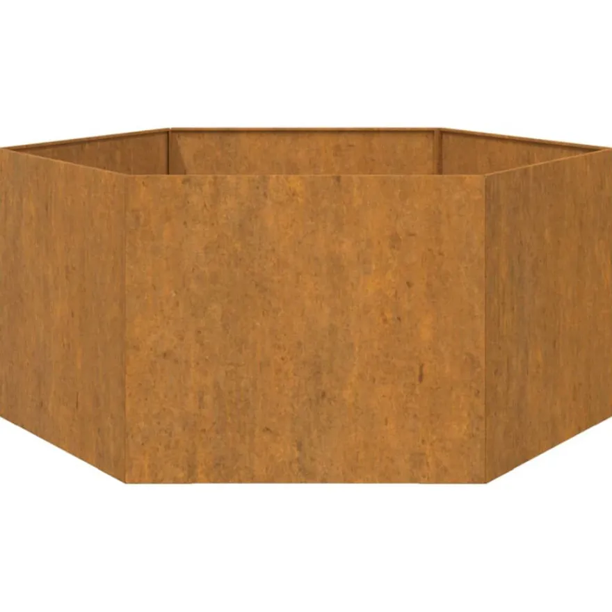 Kukkalaatikko Ruoste4, corten-teräs, eri kokoja