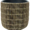 Kukkaruukku Home4You WICKER Ø35xK36 cm, vaaleanruskea