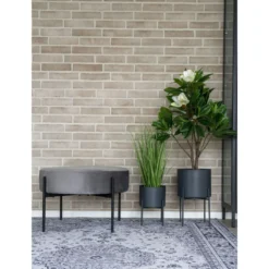 Kukkaruukku House Nordic Pavia, 2kpl, harmaa teräs