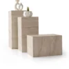 Kukkateline Linento Furniture L.Ciceklik-9540, beige travertiinikuosi