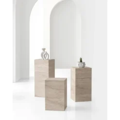 Kukkateline Linento Furniture L.Ciceklik-9540, beige travertiinikuosi