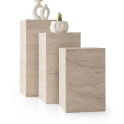 Kukkateline Linento Furniture L.Ciceklik-9540, beige travertiinikuosi