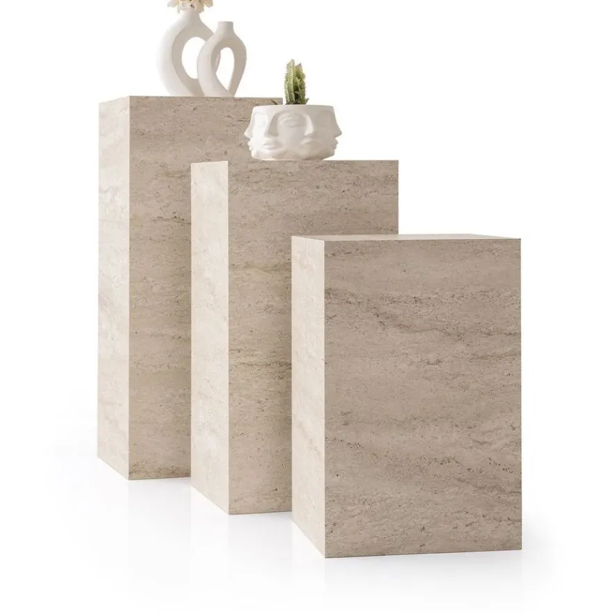 Kukkateline Linento Furniture L.Ciceklik-9540, beige travertiinikuosi