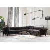 Kulmasohva Linento Furniture Bogart, oikea, ruskea