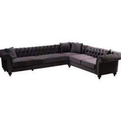 Kulmasohva Linento Furniture Bogart, oikea, ruskea