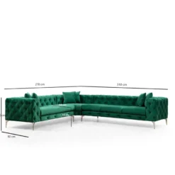 Kulmasohva Linento Furniture Como R, 270x310cm, eri värejä