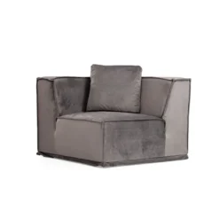 Kulmasohva Linento Furniture Lego, 6-istuttava, 388x300cm, oikea, harmaa/vaaleanharmaa