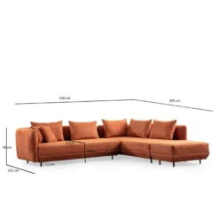 Kulmasohva Linento Furniture Floransa, eri värejä