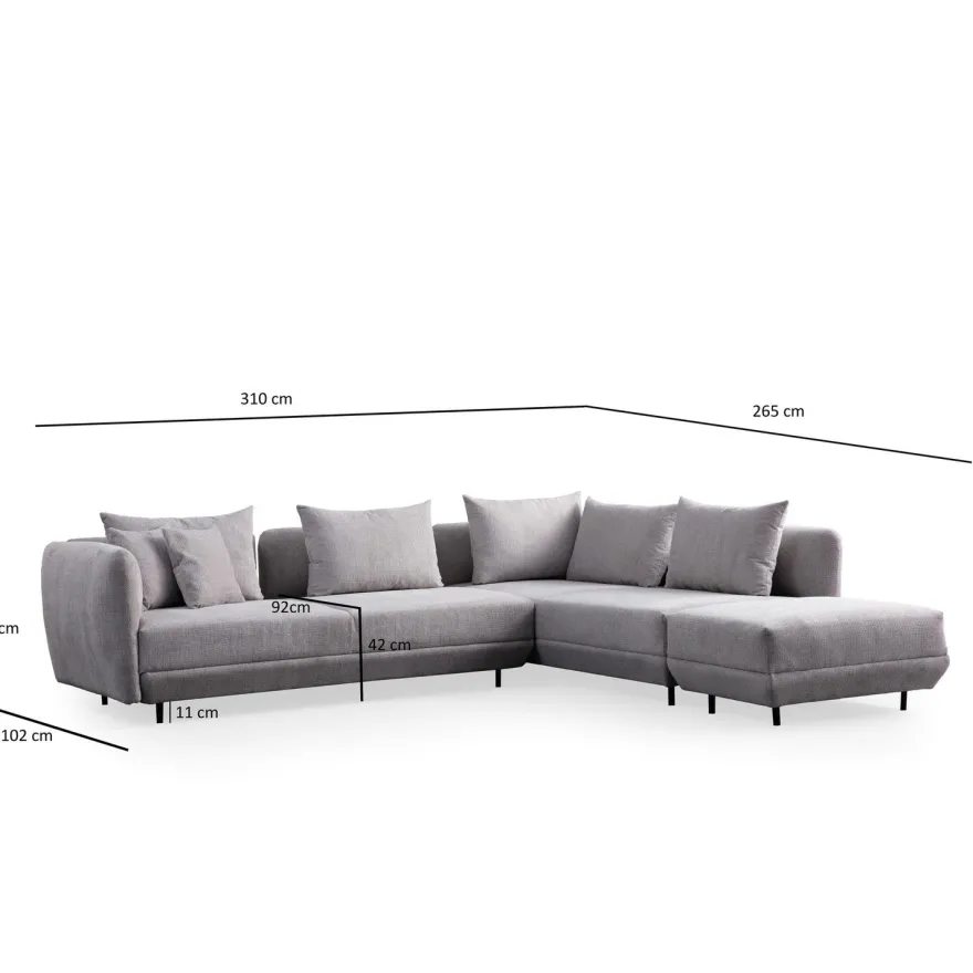 Kulmasohva Linento Furniture Floransa, eri värejä